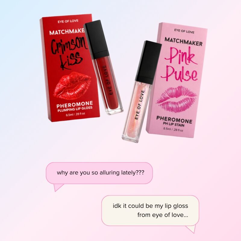Eye of Love Matchmaker Crimson Kiss feromonihuulikiilto - punainen - 8,5 ml