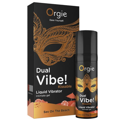 Orgie Dual Vibe! Sex on the Beach suudeltava kihelmöivä intiimigeeli - 15 ml