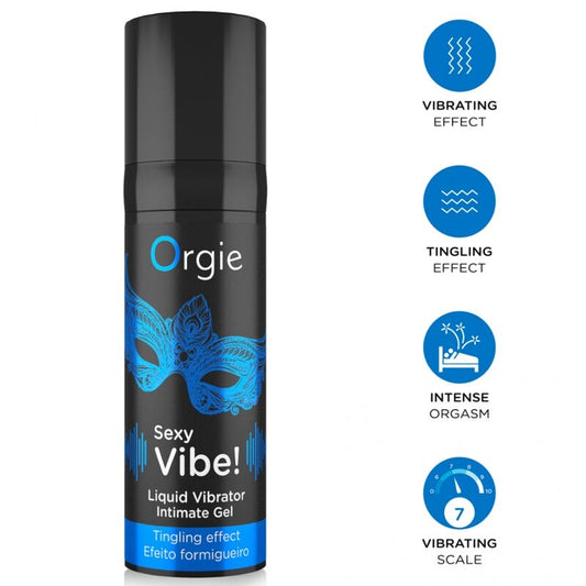 Orgie Sexy Vibe! kihelmöivä intiimigeeli - 15 ml