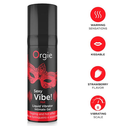 ORGIE - Sexy Vibe! Hot lämmittävä intiimigeeli - 15 ml