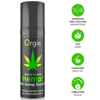 ORGIE - Hemp! Intense intiimigeeli - 15 ml