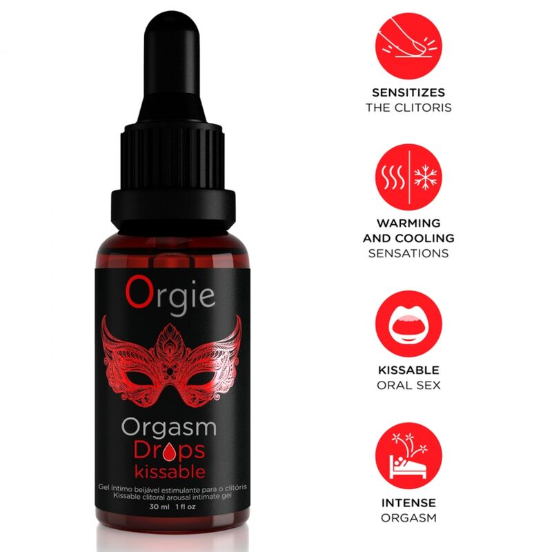 Orgie Orgasm Drops suudeltava klitoriskiihotusgeeli - 30 ml