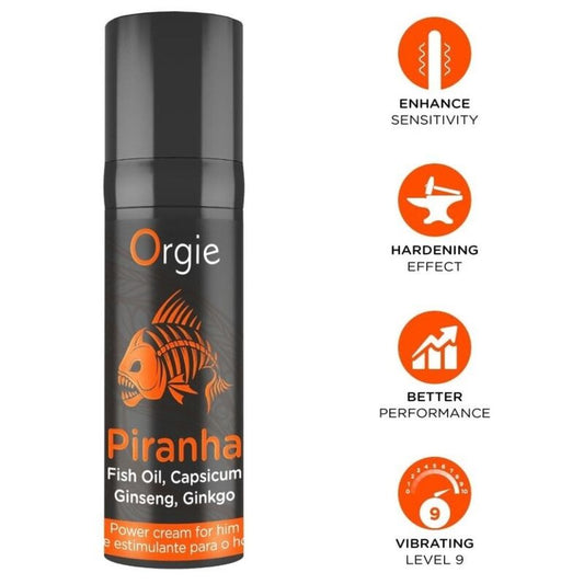 Orgie Piranha Power intiimivoide miehille - 15 ml