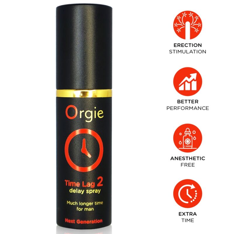 Orgie Time Lag 2 intiimisuihke ilman puudutetta - 10 ml