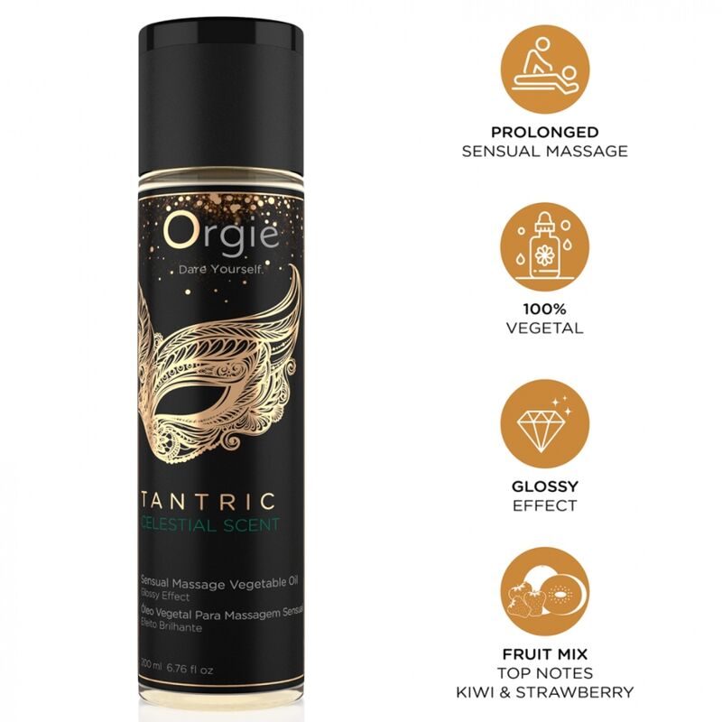 Orgie Tantric Celestial Scent kasvipohjainen hierontaöljy - 200 ml
