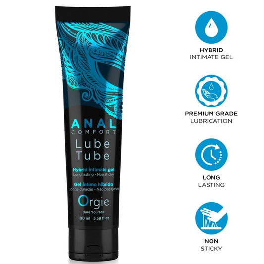 Orgie Lube Tube Anal Comfort hybridipohjainen intiimigeeli - 100 ml