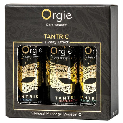 Orgie Tantric Mini Size Collection hierontaöljysetti - 3 × 30 ml