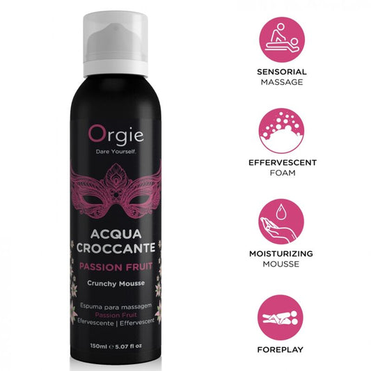 Orgie Acqua Croccante rätisevä hierontavaahto - passionhedelmä - 150 ml