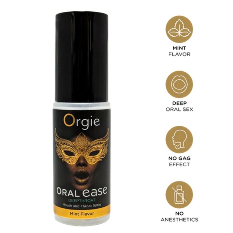 Orgie Oral Ease suu- ja kurkkusuihke - minttu - 50 ml
