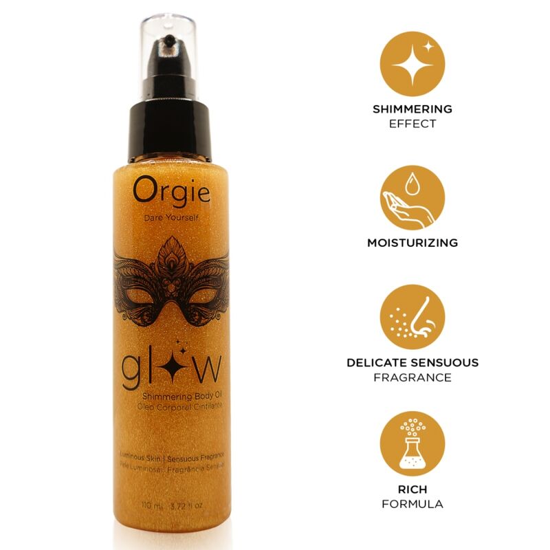 Orgie Glow hohtava vartaloöljy - 110 ml