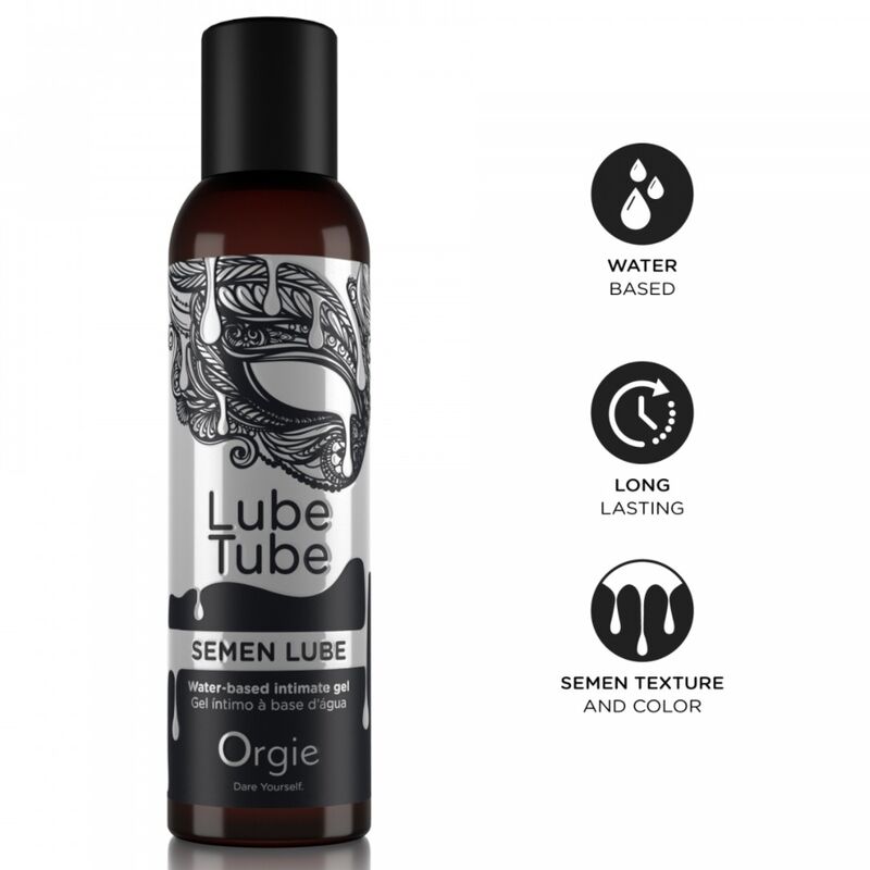 Orgie Lube Tube Semen Lube vesipohjainen intiimigeeli - 150 ml