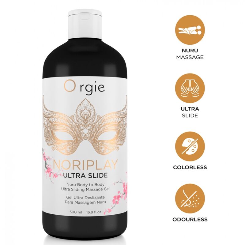 Orgie Noriplay Ultra Slide Nuru-vartalohierontageeli - 500 ml