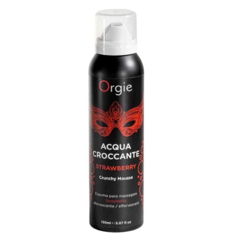 Orgie Acqua Croccante rätisevä hierontavaahto - mansikka - 150 ml