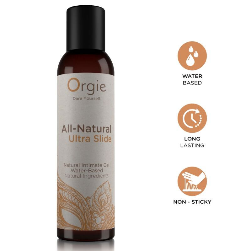 Orgie All-Natural Ultra Slide vesipohjainen intiimigeeli - 150 ml