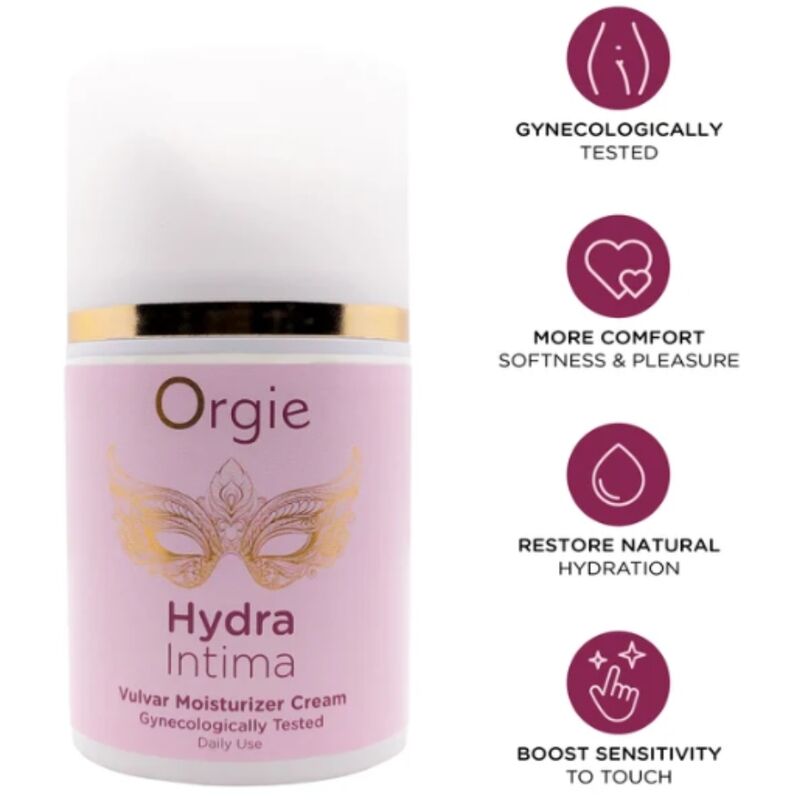 Orgie Hydra Intima vulvan kosteutusvoide päivittäiseen käyttöön - 50 ml