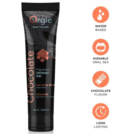 Orgie Lube Tube Chocolate suudeltava vesipohjainen intiimigeeli - suklaa - 100 ml