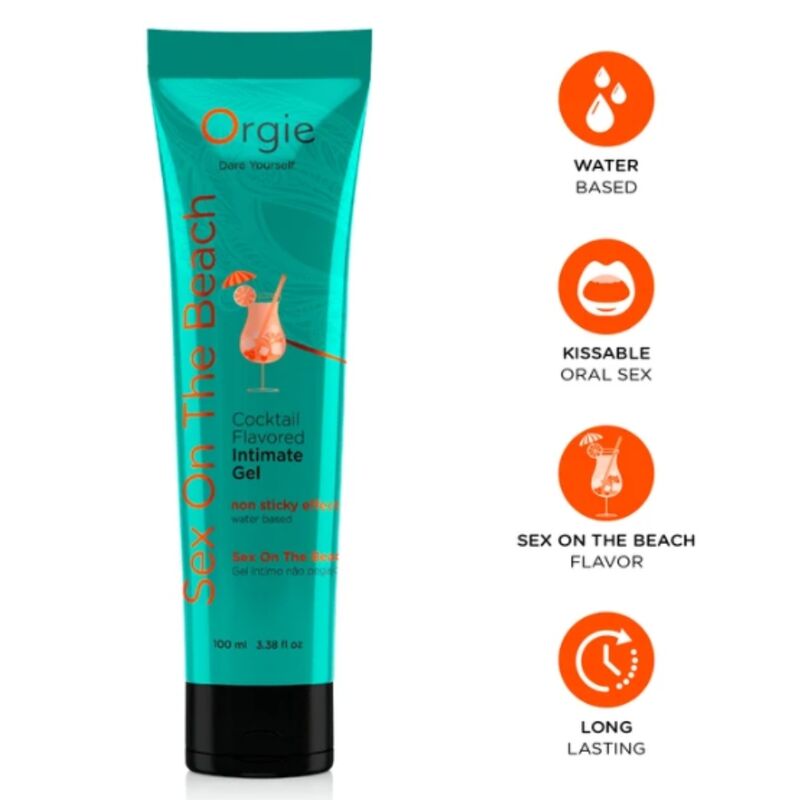 Orgie Lube Tube Cocktail Sex on the Beach suudeltava vesipohjainen intiimigeeli - 100 ml