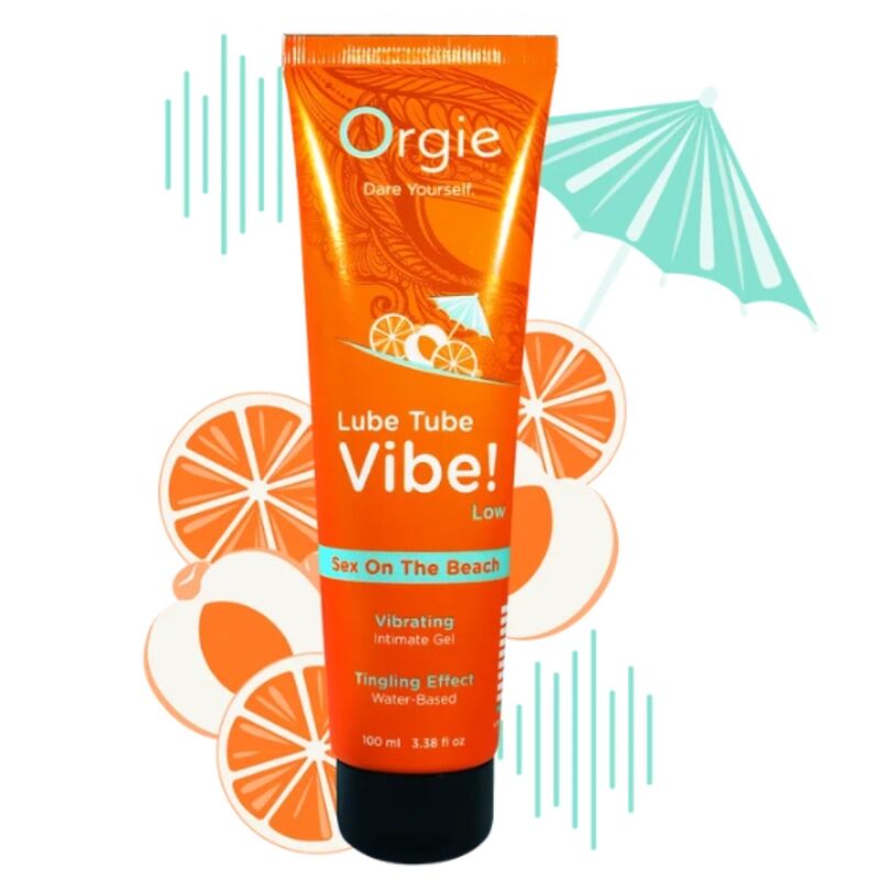 Orgie Lube Tube Vibe! Sex on the Beach miedosti kihelmöivä intiimigeeli - 100 ml
