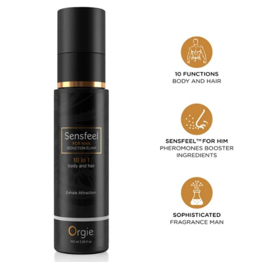 Orgie Sensfeel for Man 10-in-1-vartalo- ja hiustuote - 100 ml