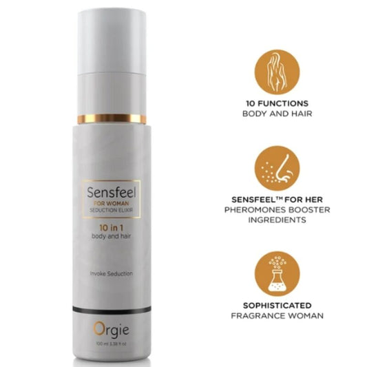 Orgie Sensfeel for Woman 10-in-1-vartalo- ja hiustuote - 100 ml