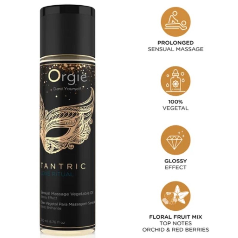 Orgie Tantric Love Ritual kasvipohjainen hierontaöljy - 200 ml