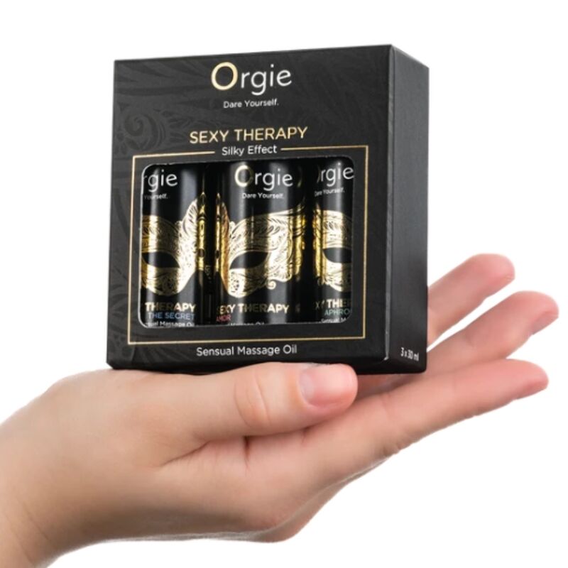 Orgie Sexy Therapy Mini Size Collection hierontaöljysetti - 3 × 30 ml