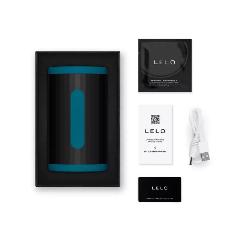 LELO F2S Double Sonic masturbaattori kaksoisääniaaltostimulaatiolla, sinivihreä