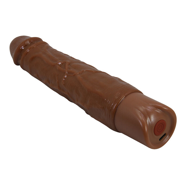 Pretty Love Kessler realistinen värisevä dildo - 10 värinä- ja työntöohjelmaa - ruskea - 22 cm