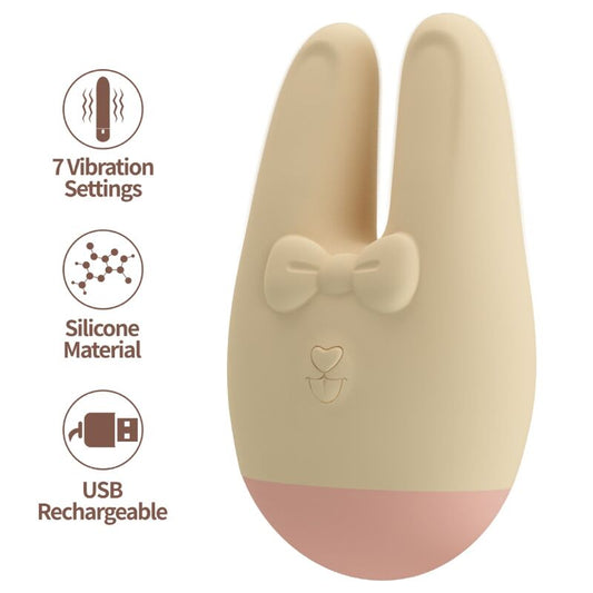 Romance Bunny ulkoinen kiihotin - 7 värinäohjelmaa - D-246867