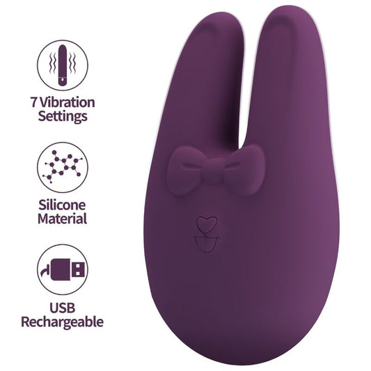 Romance Bunny ulkoinen kiihotin - 7 värinäohjelmaa - D-246851