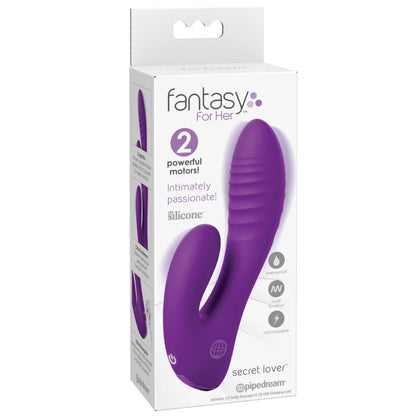 Fantasy for Her Secret Lover ladattava kaksoiskiihotin G-pisteelle ja klitorikselle - violetti