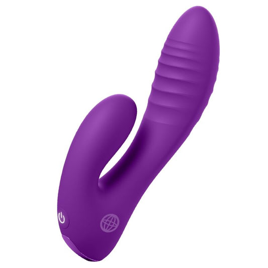 Fantasy for Her Secret Lover ladattava kaksoiskiihotin G-pisteelle ja klitorikselle - violetti
