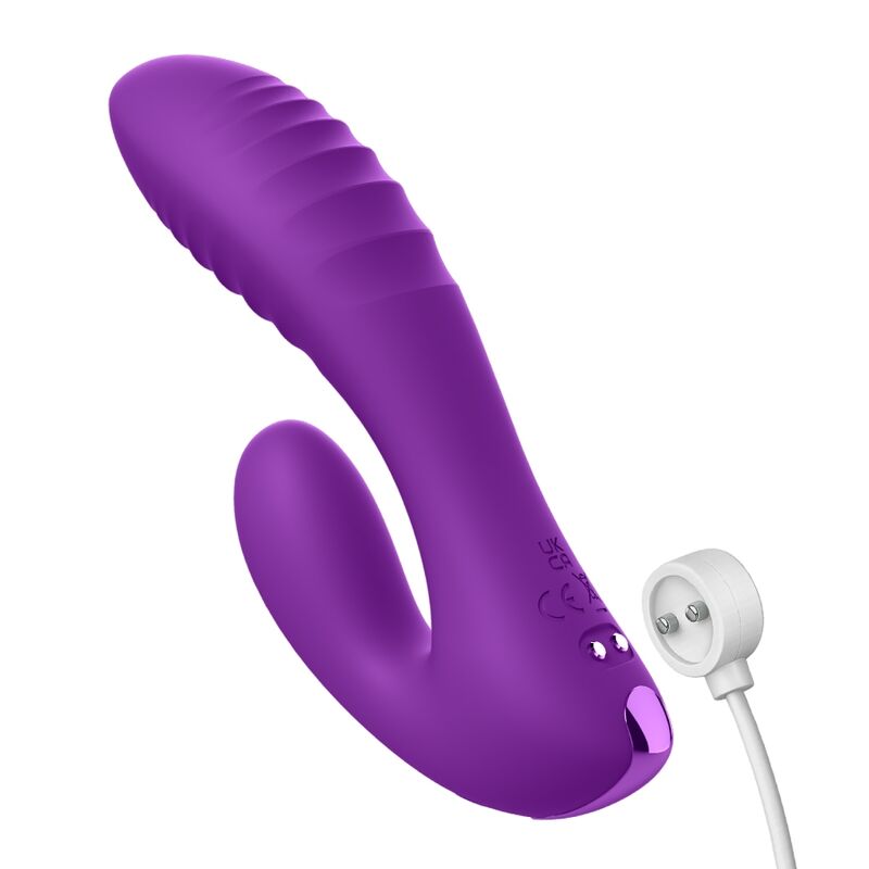Fantasy for Her Secret Lover ladattava kaksoiskiihotin G-pisteelle ja klitorikselle - violetti