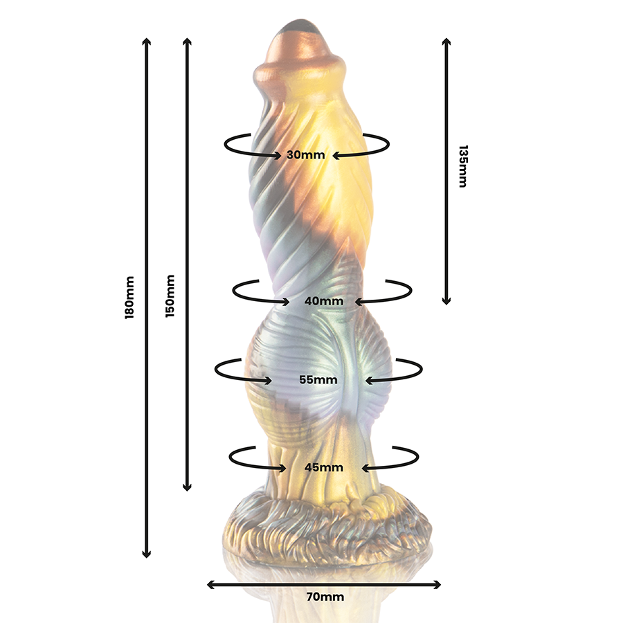 Epic Phoenix The Resurgence of Pleasure ladattava dildo kaukosäätimellä