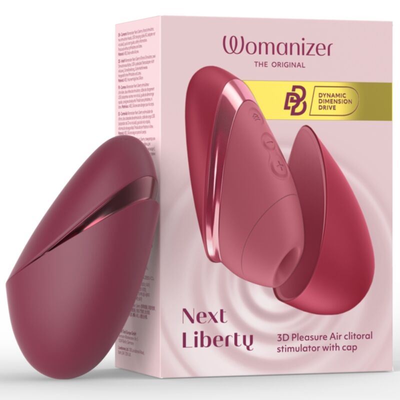 Womanizer Next paineaalto-klitoriskiihotin, 14 tehoa, bordeaux