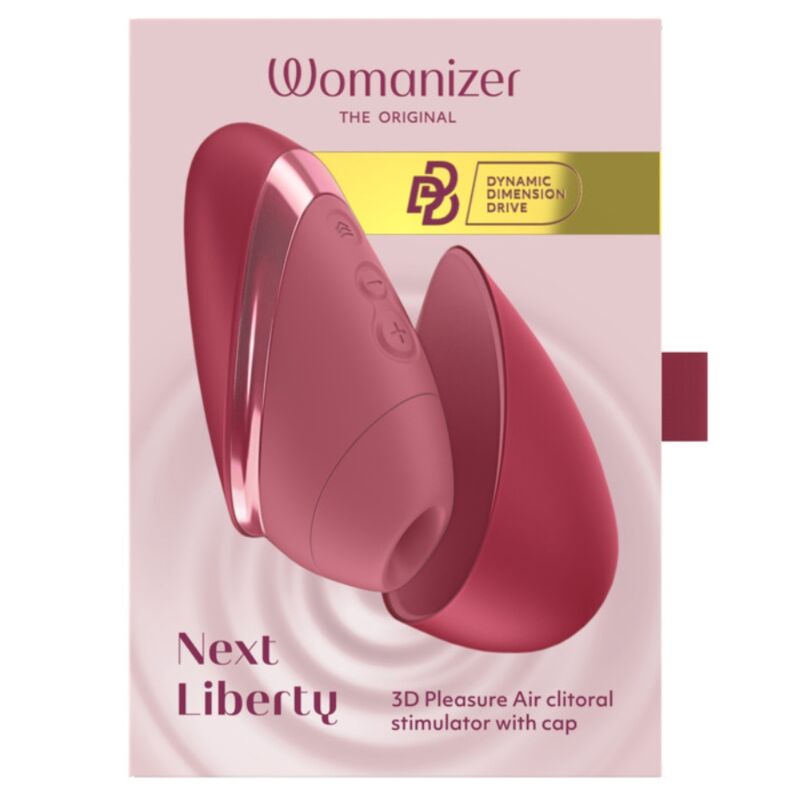 Womanizer Next paineaalto-klitoriskiihotin, 14 tehoa, bordeaux