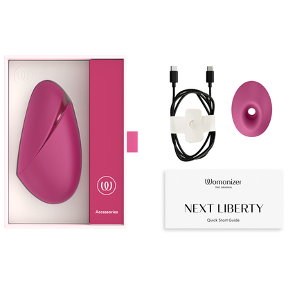 Womanizer Next Liberty 3D Pleasure Air klitoriskiihotin, kirkas pinkki