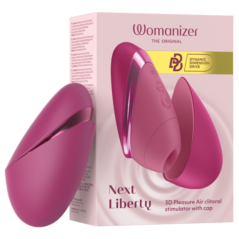 Womanizer Next Liberty 3D Pleasure Air klitoriskiihotin, kirkas pinkki