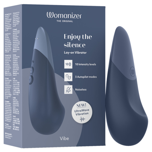 Womanizer Vibe hiljainen ulkoinen vibraattori, tummansininen