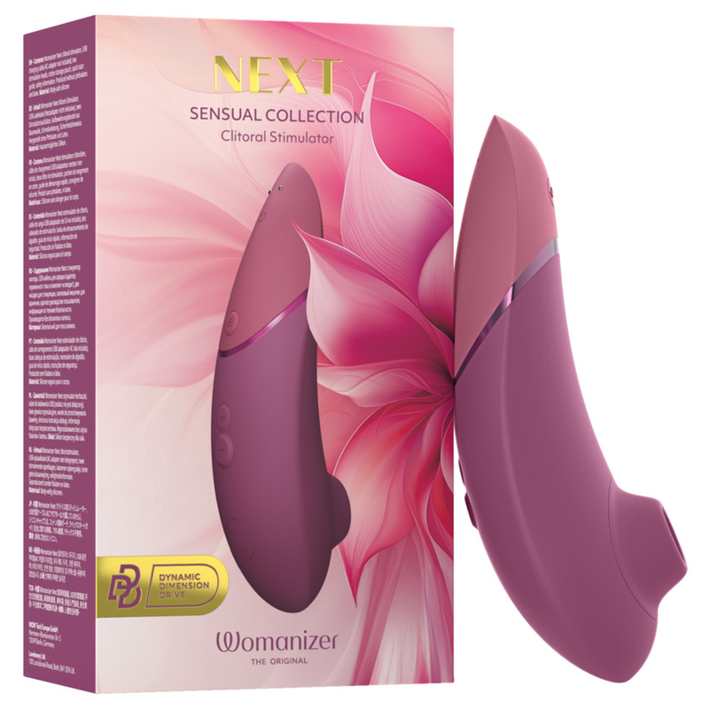 Womanizer Next paineaalto-klitoriskiihotin, 14 tehoa, murrettu pinkki