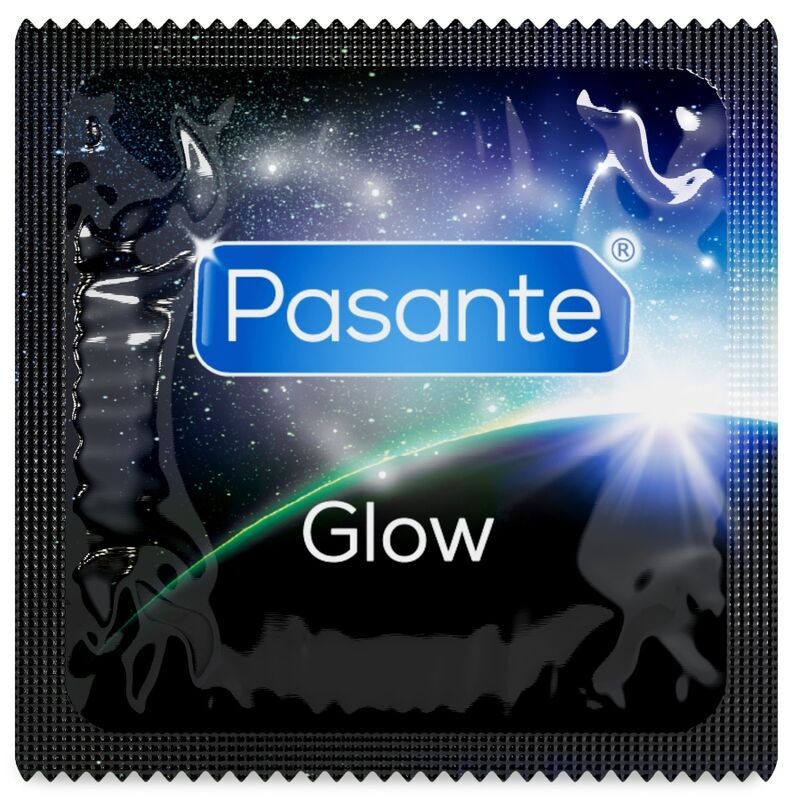 Pasante Glow hohtavat kondomit - pussi - 144 kpl