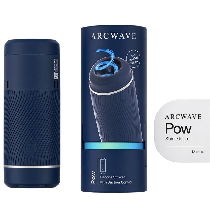 Arcwave Pow käsikäyttöinen masturbaattori säädettävällä imulla, sininen