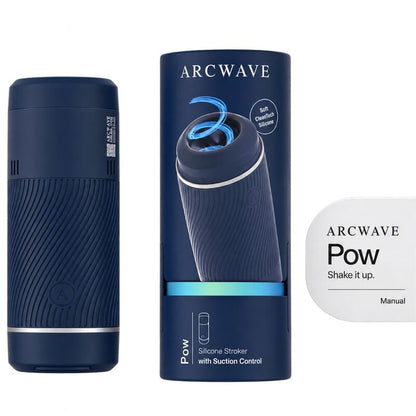 Arcwave Pow käsikäyttöinen masturbaattori säädettävällä imulla, sininen