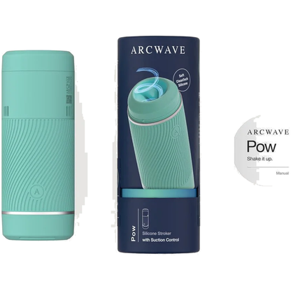 Arcwave Pow käsikäyttöinen masturbaattori säädettävällä imulla, minttu