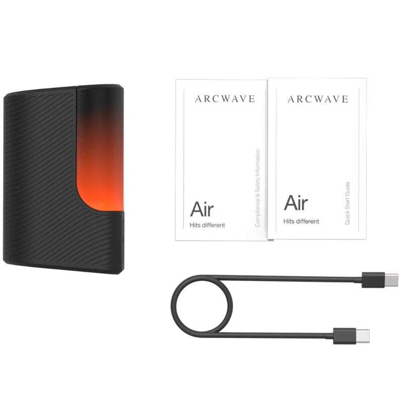 Arcwave Air joustava paineaalto-masturbaattori, 6 tehoa, musta