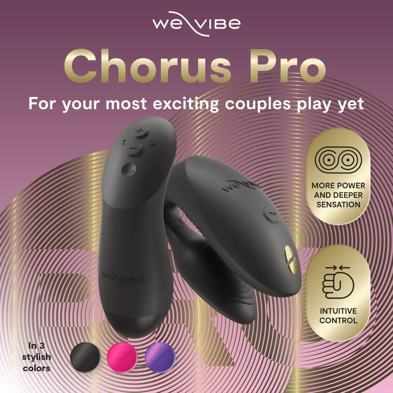 We-Vibe Chorus Pro parivibraattori, satiinimusta