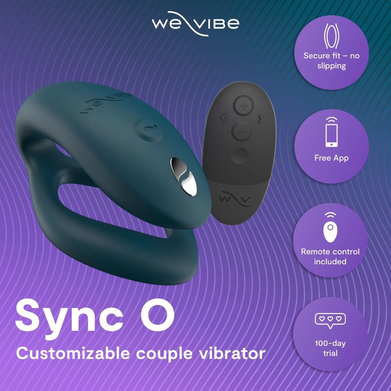 We-Vibe Sync 2 säädettävä parivibraattori, sametinvihreä
