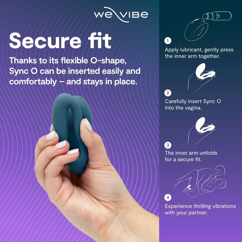 We-Vibe Sync 2 säädettävä parivibraattori, sametinvihreä