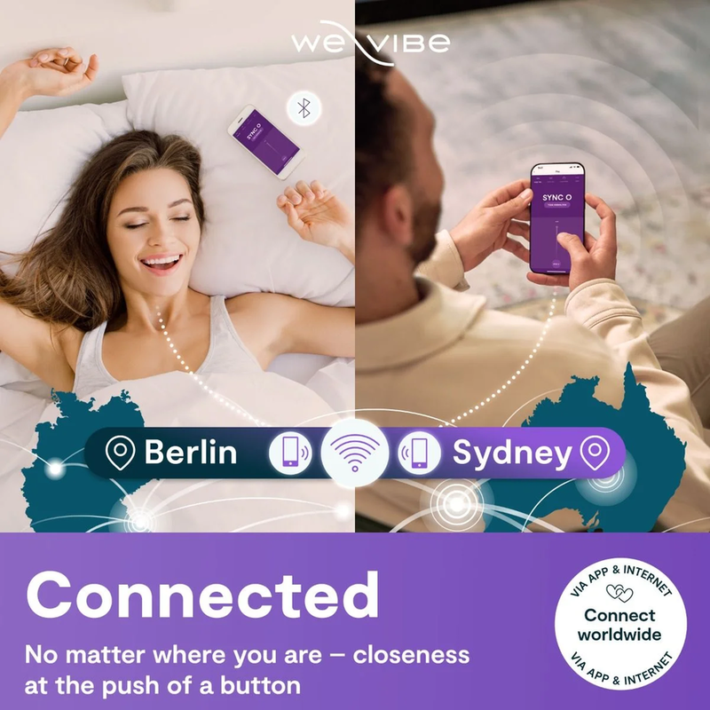 We-Vibe Sync 2 säädettävä parivibraattori, sametinvihreä