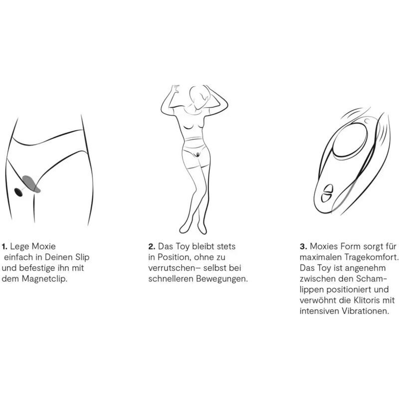 We-Vibe Moxie+ pikkuhousuvibraattori magneettikiinnityksellä, aqua